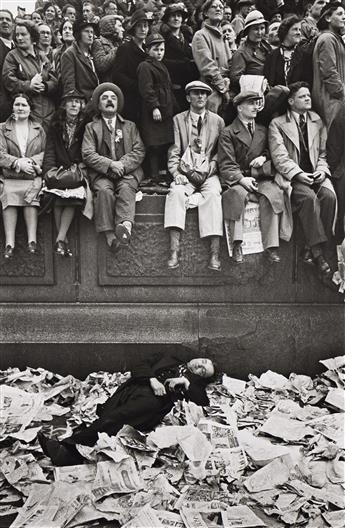 HENRI CARTIER-BRESSON (1908-2004) Coronation of King George VI, Trafalgar Square, London. 1937; printed 1970s.                                   